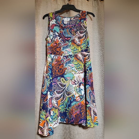 Vintage Papillon Vancouver Los Angeles Paisley Print SZ M - Picture 1 of 5